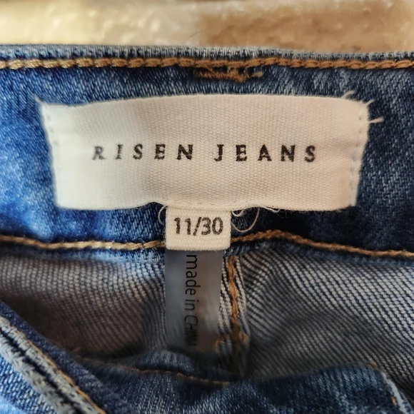 Stylish Light Blue Flare Jeans - Picture 10 of 15